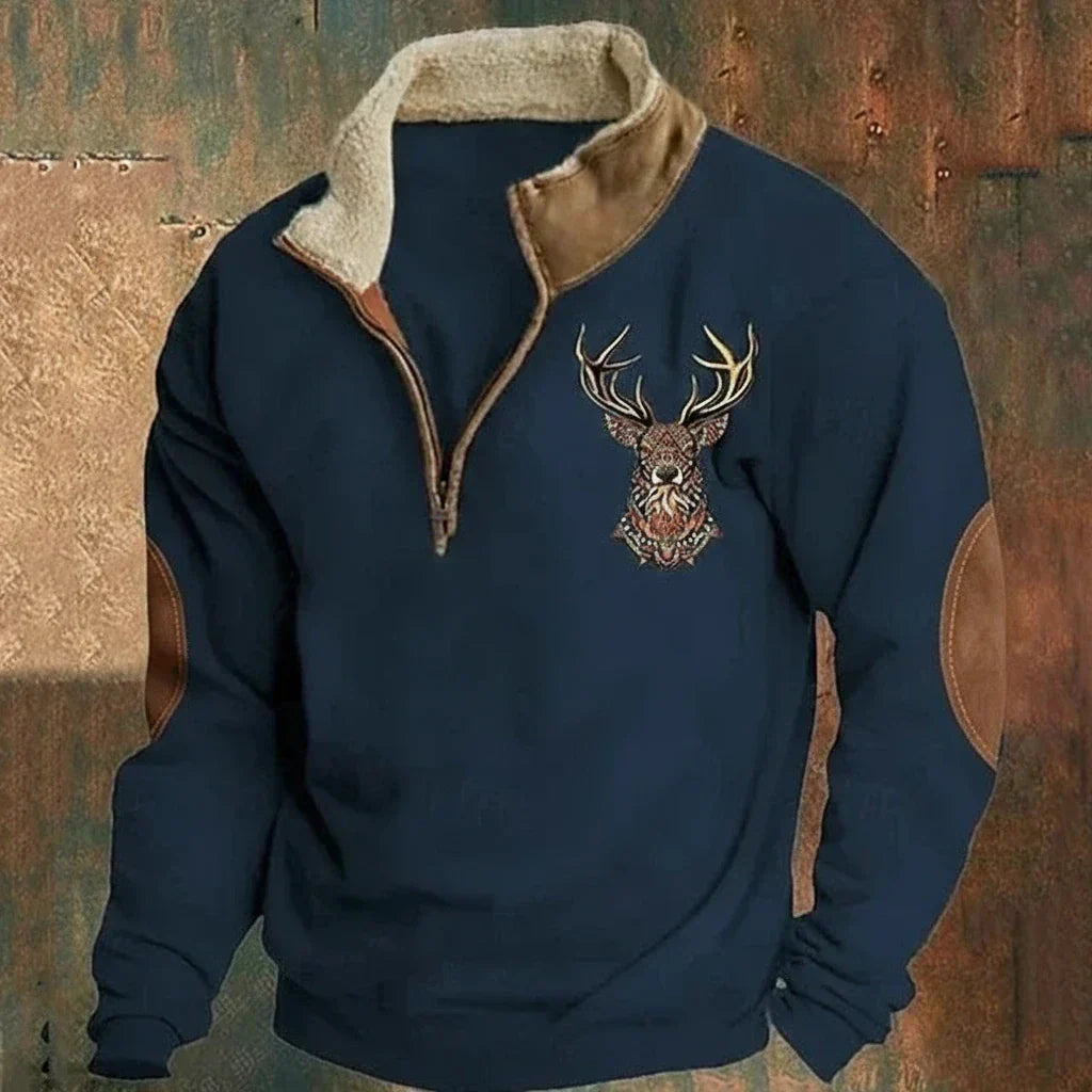 Nevari Pullover aus nordischem Hirschleder